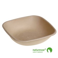 Sukkerrørsfiber Skål ”Natur” (500ml) - 125 stk pk *