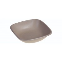 Sukkerrørsfiber Skål ”Natur”, m/Bio Coating (17x17x4cm/500ml) - 125 stk pk