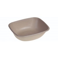 Sukkerrørsfiber Skål ”Natur”, m/Bio Coating (19,5x17x5,6cm/900ml) - 125 stk pk