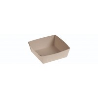 Bambuskarton Boks, PLA belægning (11,5x11,5x4cm) - 50 stk pk
