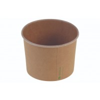 Isbæger i Karton/PLA (Ø10,5cm/480ml) - 50 stk pk*